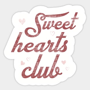 Sweet hearts club Sticker